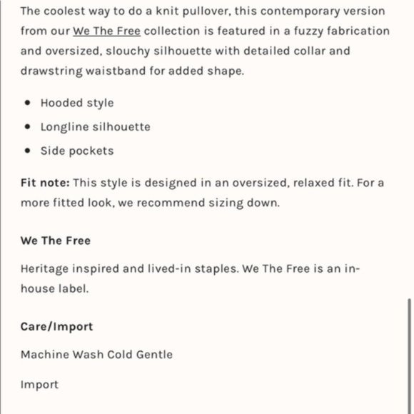 ✨SOLD✨ NWOT Free People Sadie Surplus Knit Jacket - Picture 4 of 5